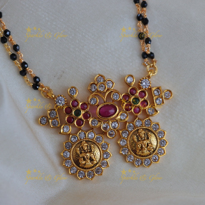 Elegant Lakshmi Mangalsutra Necklace - Perfect for Weddings