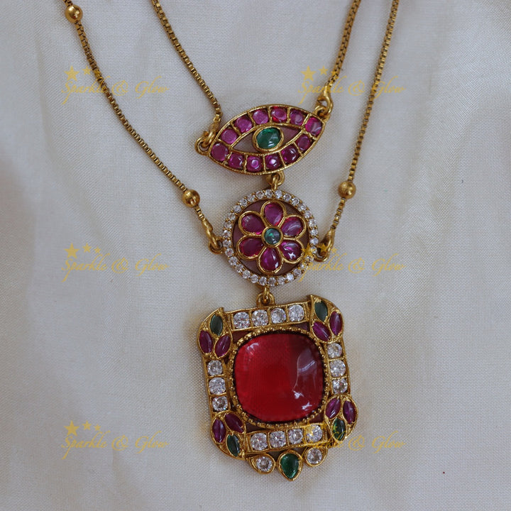 Exquisite Gold Floral Wedding Necklace Set with Earrings