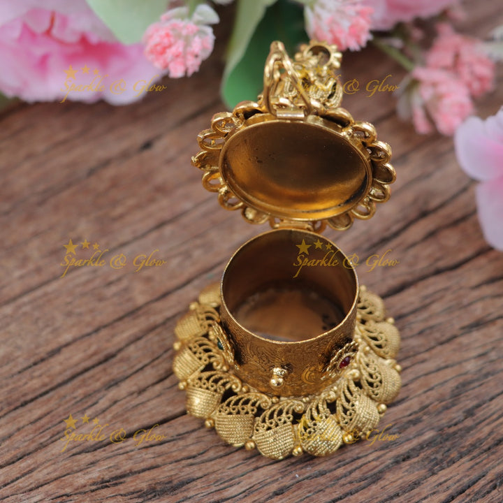 Exquisite Radha Krishna Kumkum Box for Festive Glamour