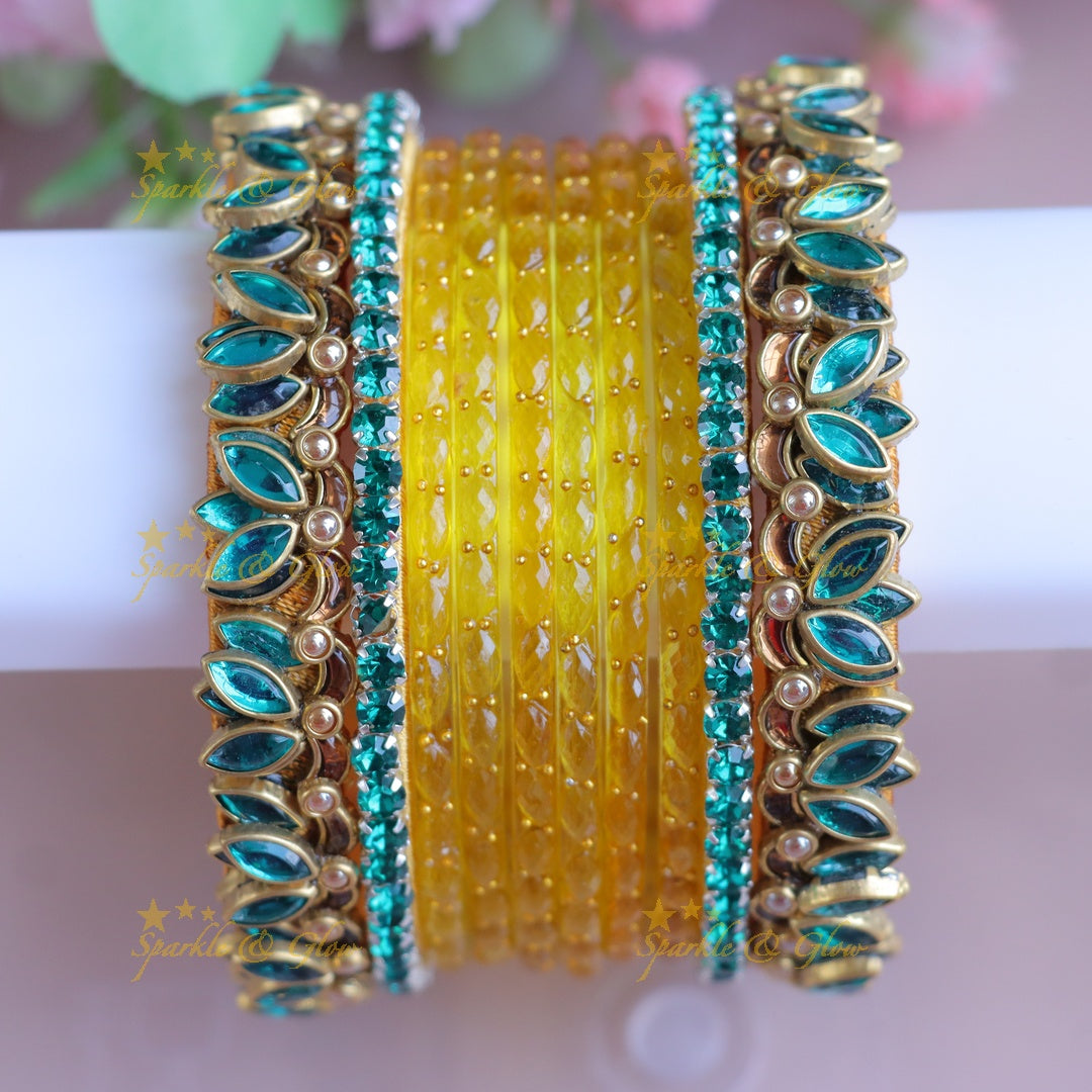 Exquisite Kundan Silk Thread Bridal Bangles - One Hand