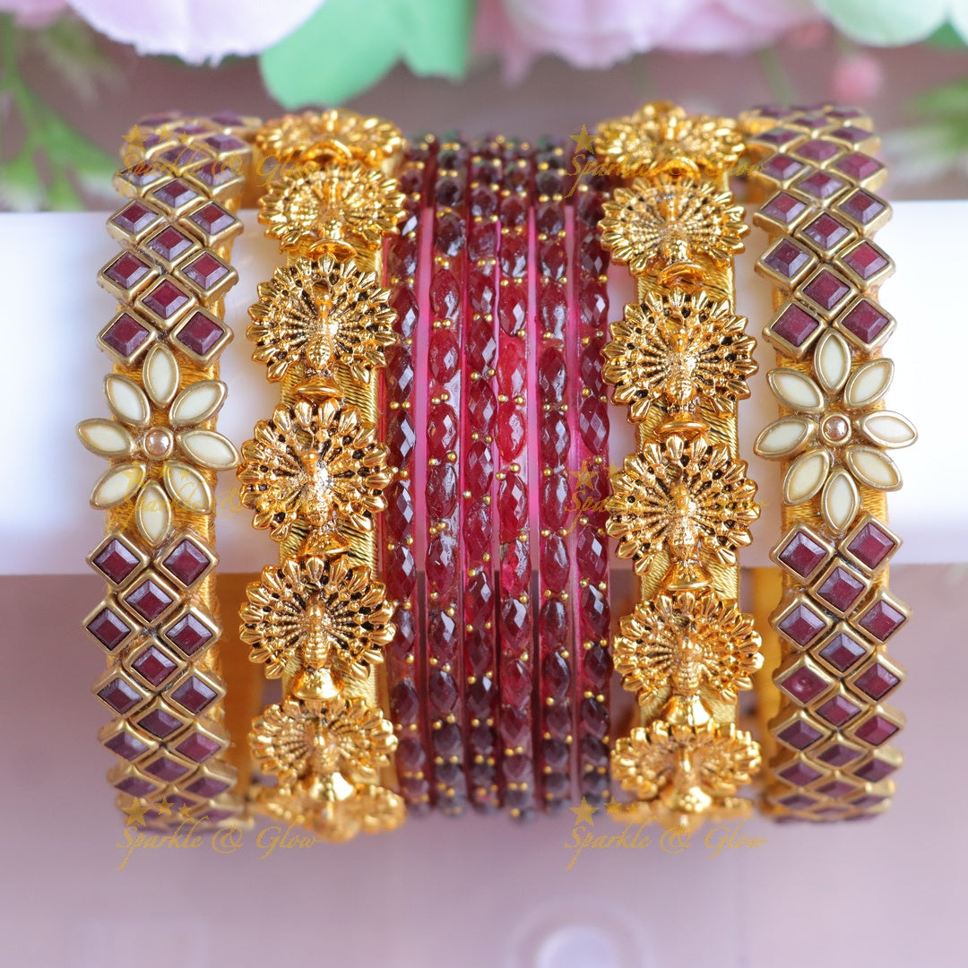 Exquisite Kundan Bangles for Every Occasion - One Hand