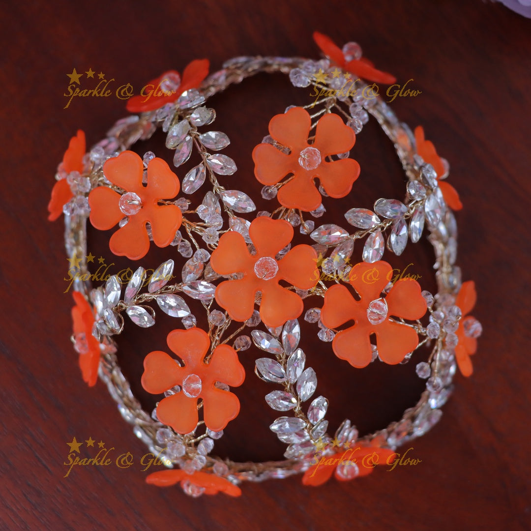 Exquisite Floral Stone Hair Accessory - Unique Elegance