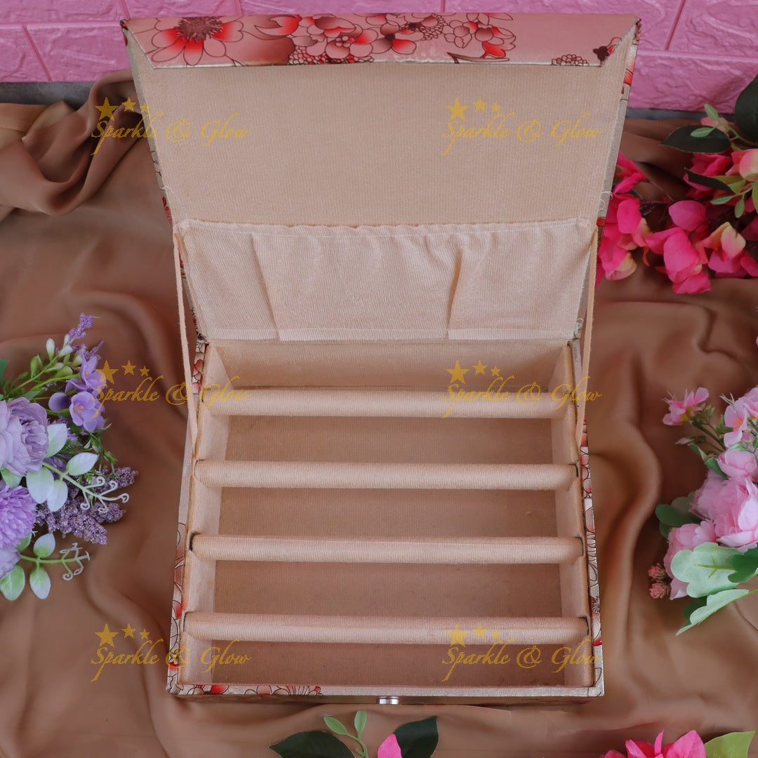 Elegant Floral Bangle Organizer | Festive Glamour