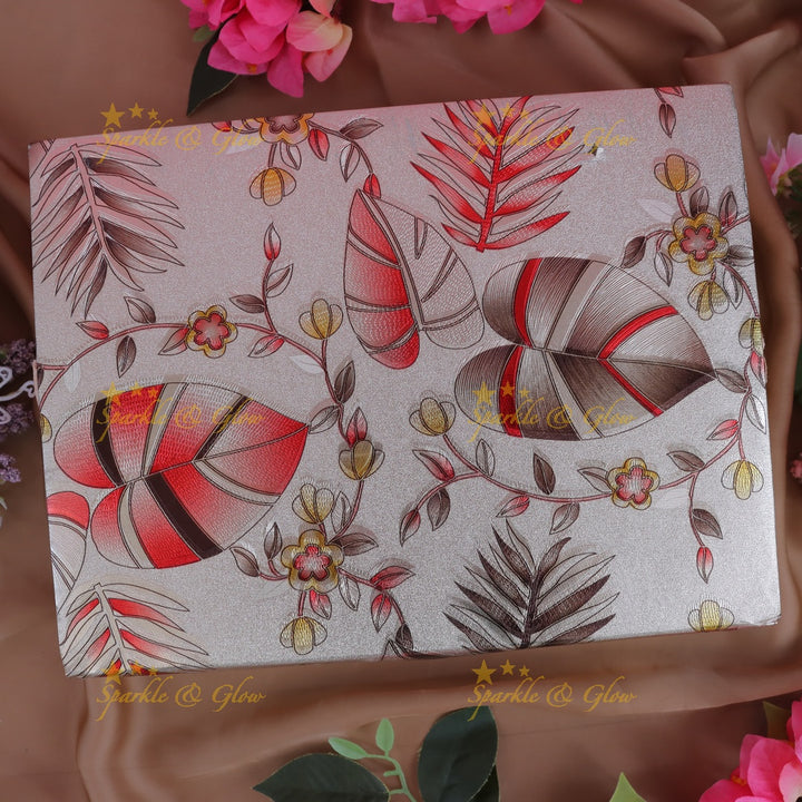 Elegant Festive Bangle Box | Leaf Design Organizer
