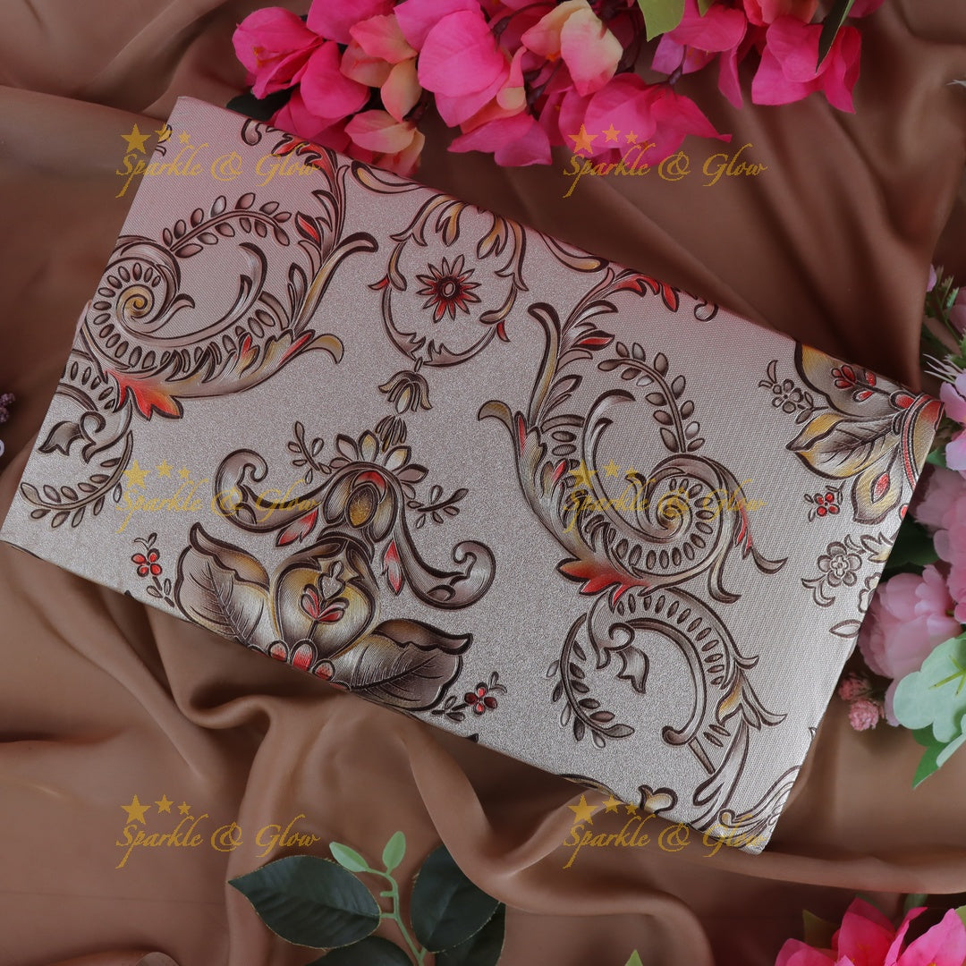 Exquisite Leaf Design Bangle Box for Festive Glam