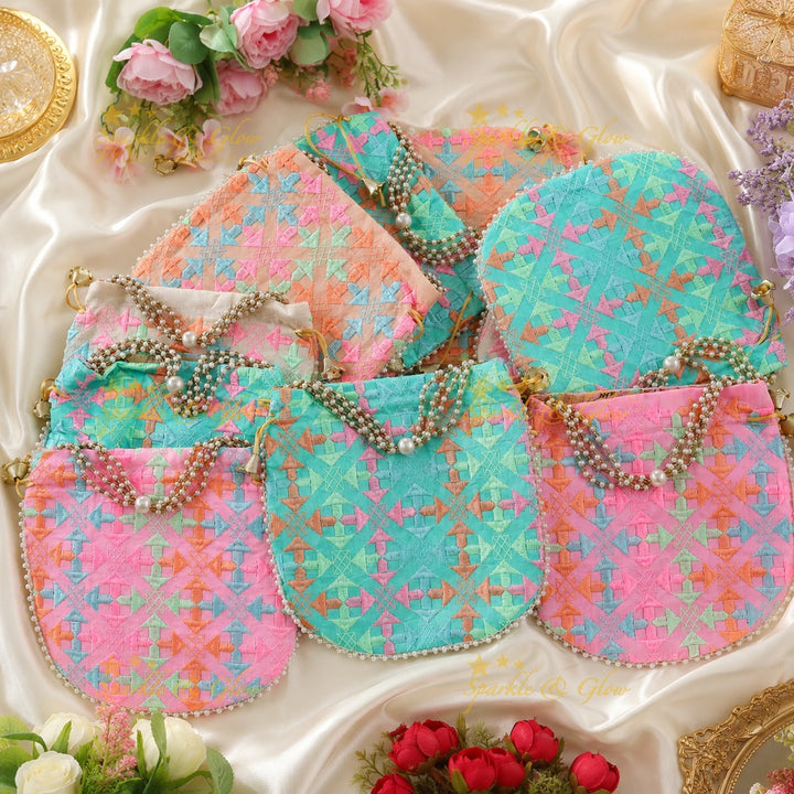 Elegant Pearl Potli Bags - Perfect Return Gifts