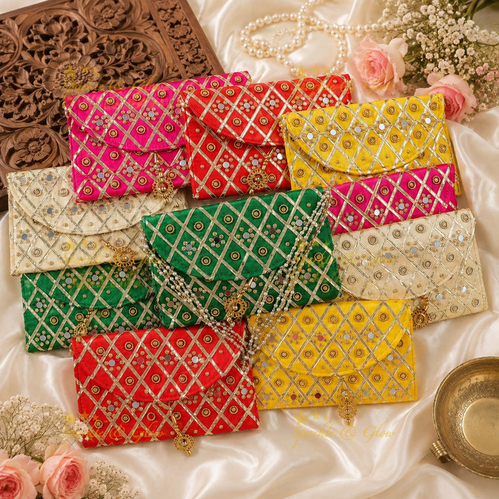 Vibrant Embroidered Clutch Set for Every Occasion