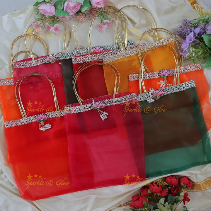 Vibrant Festive Gift Bags for Memorable Celebrations- Pack of 8pc
