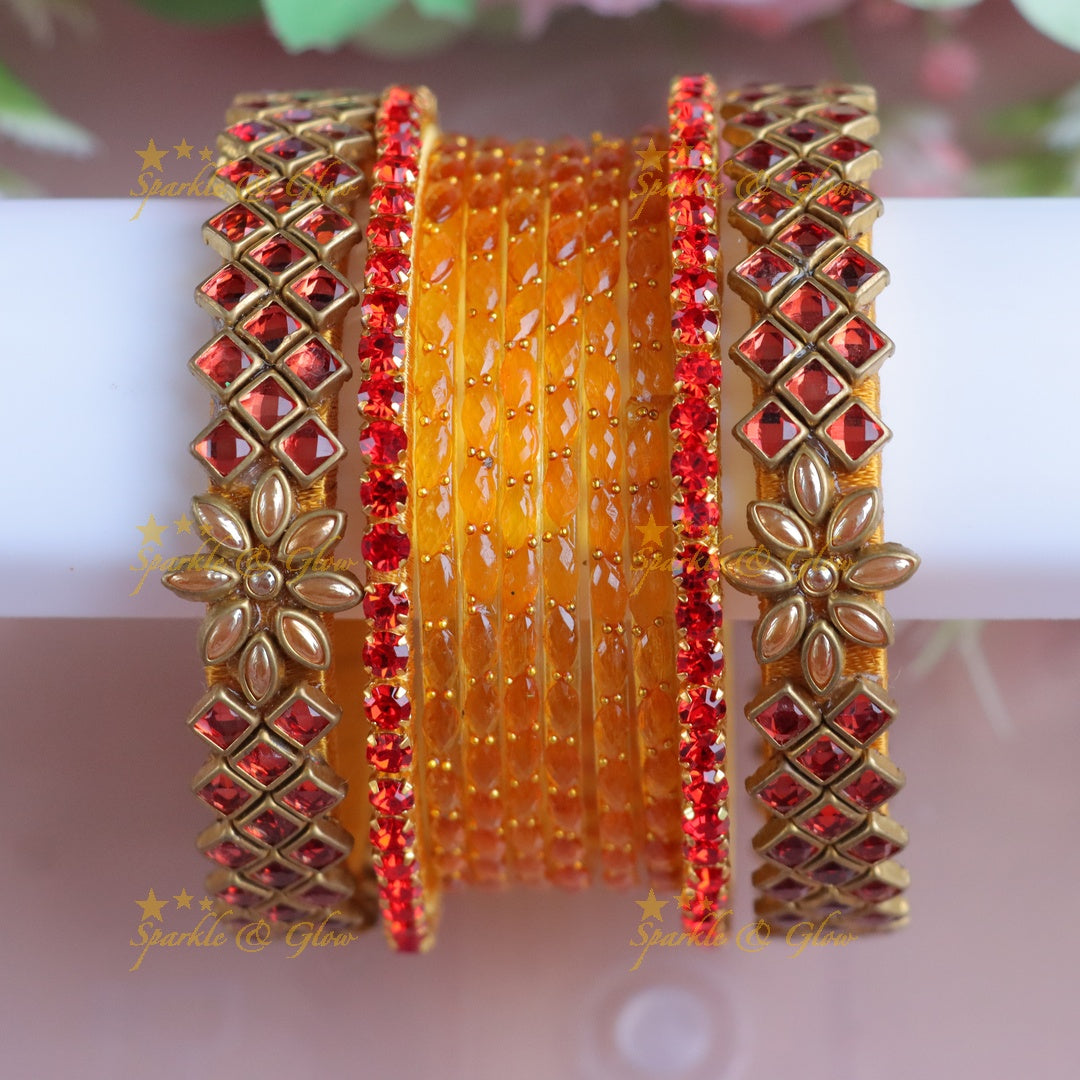 Exquisite Silk Thread Bangles for Festive Occasions - One Hand