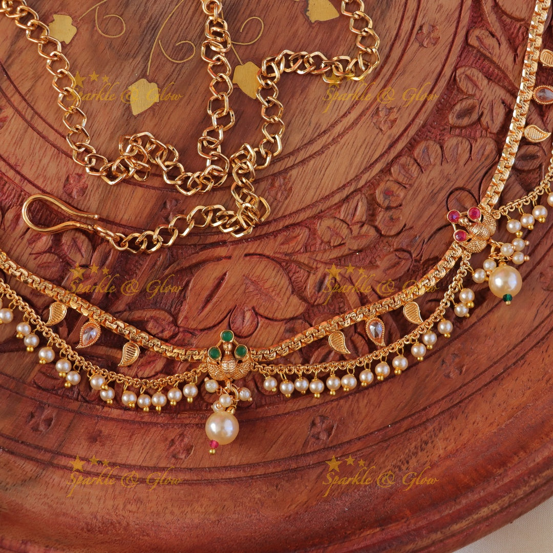 Stunning Peacock Mango Hip Chain for Weddings & Festive Wear