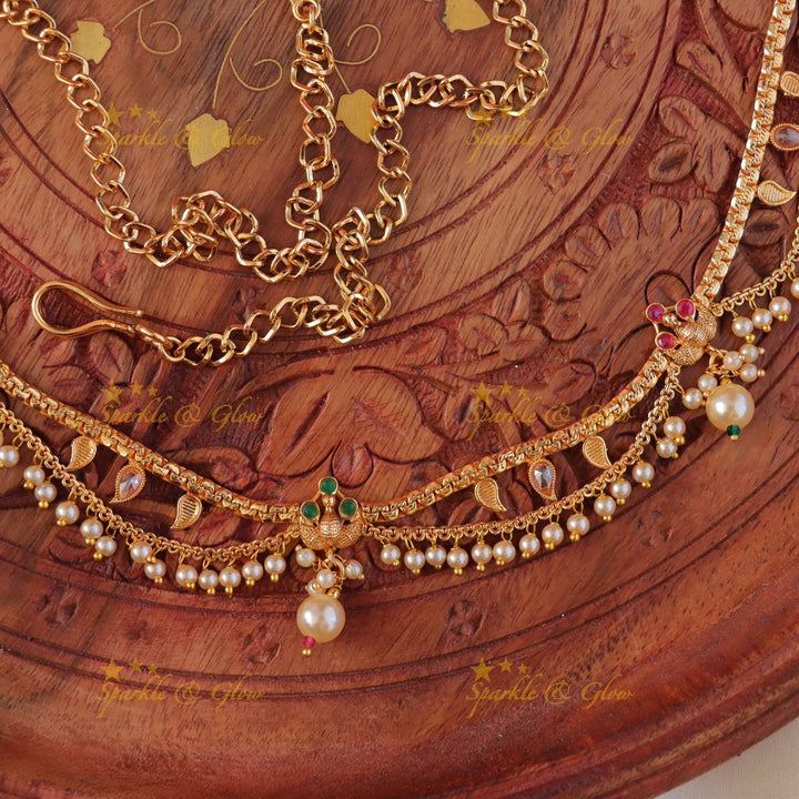 Stunning Peacock Mango Hip Chain for Weddings & Festive Wear