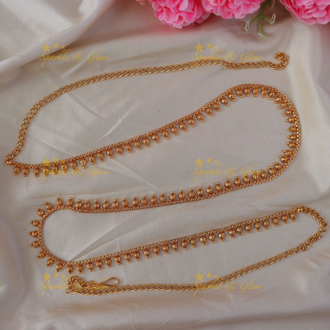 Gold Bead Hip Chain: Perfect for Weddings & Ceremonies