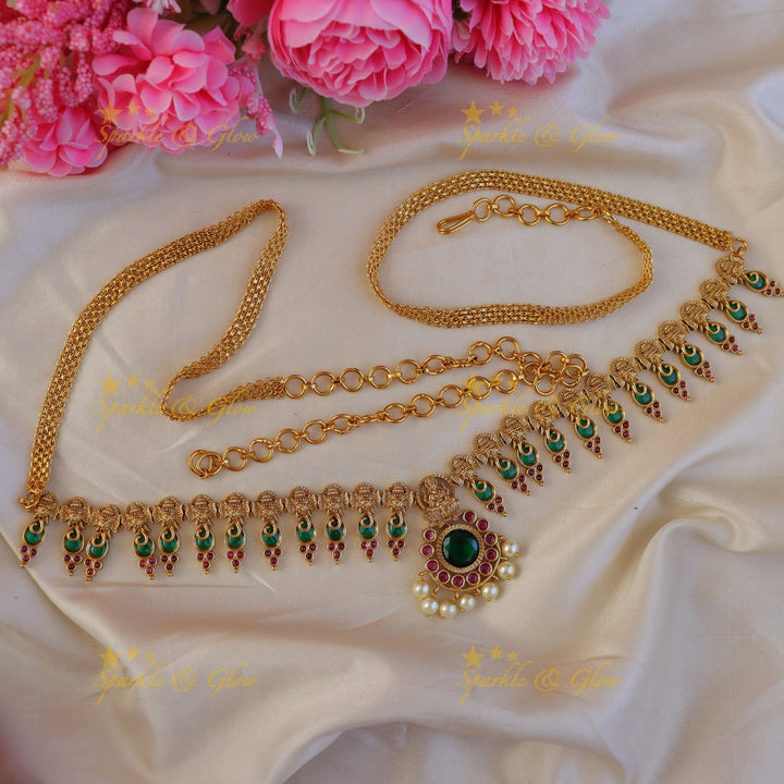 Exquisite Ganesh Pearl Hip Chain - Elegant Accessory