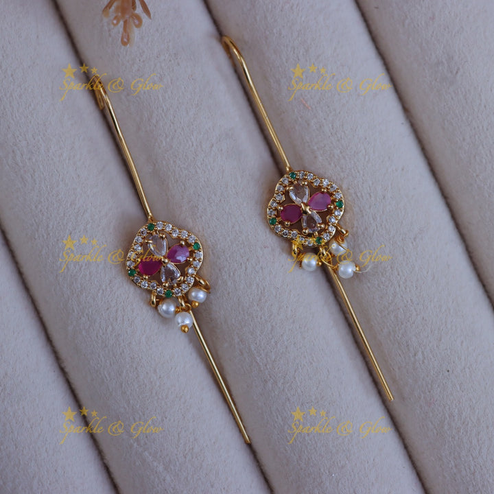 Exquisite Pearl Floral Ear Cuff for Special Occasions