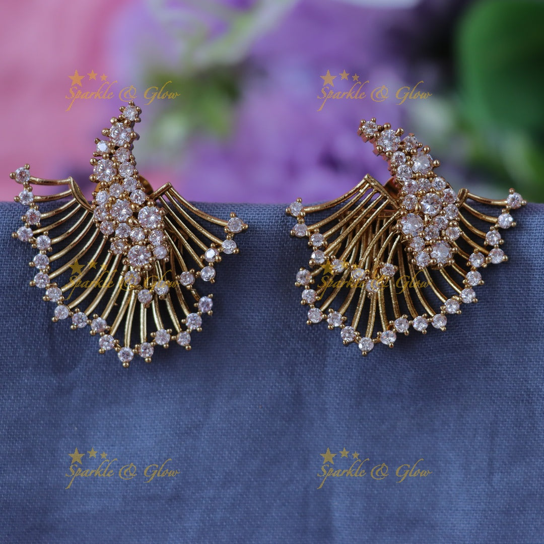 Exquisite Mango Stone Earrings for Elegant Festivities