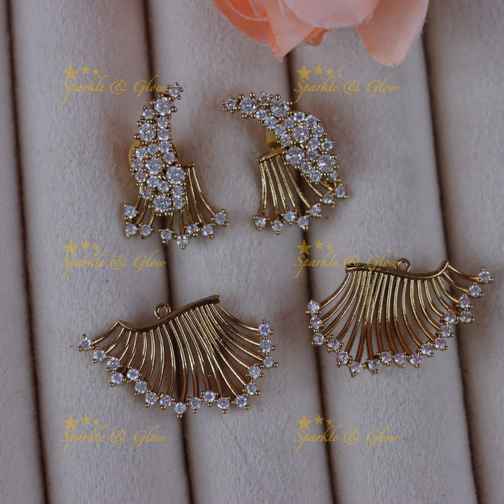 Exquisite Mango Stone Earrings for Elegant Festivities