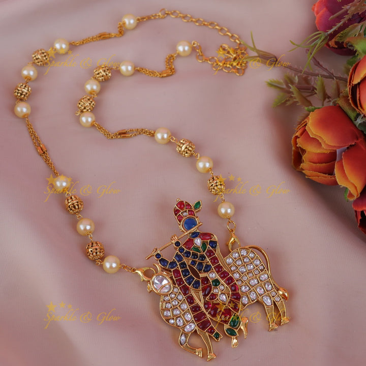 Exquisite Pearl Jadau Necklace for Elegant Weddings