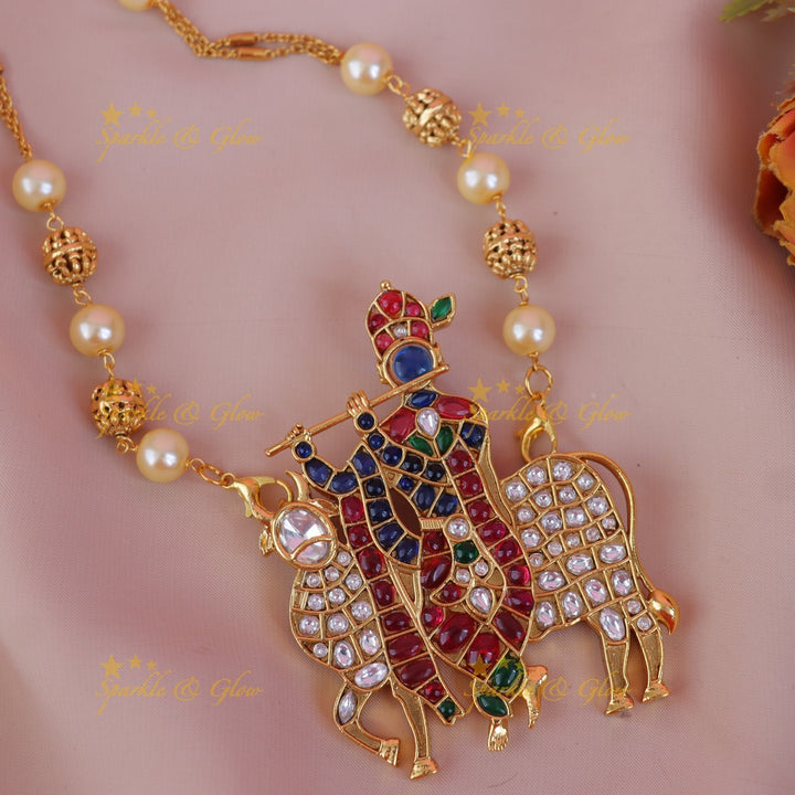 Exquisite Pearl Jadau Necklace for Elegant Weddings