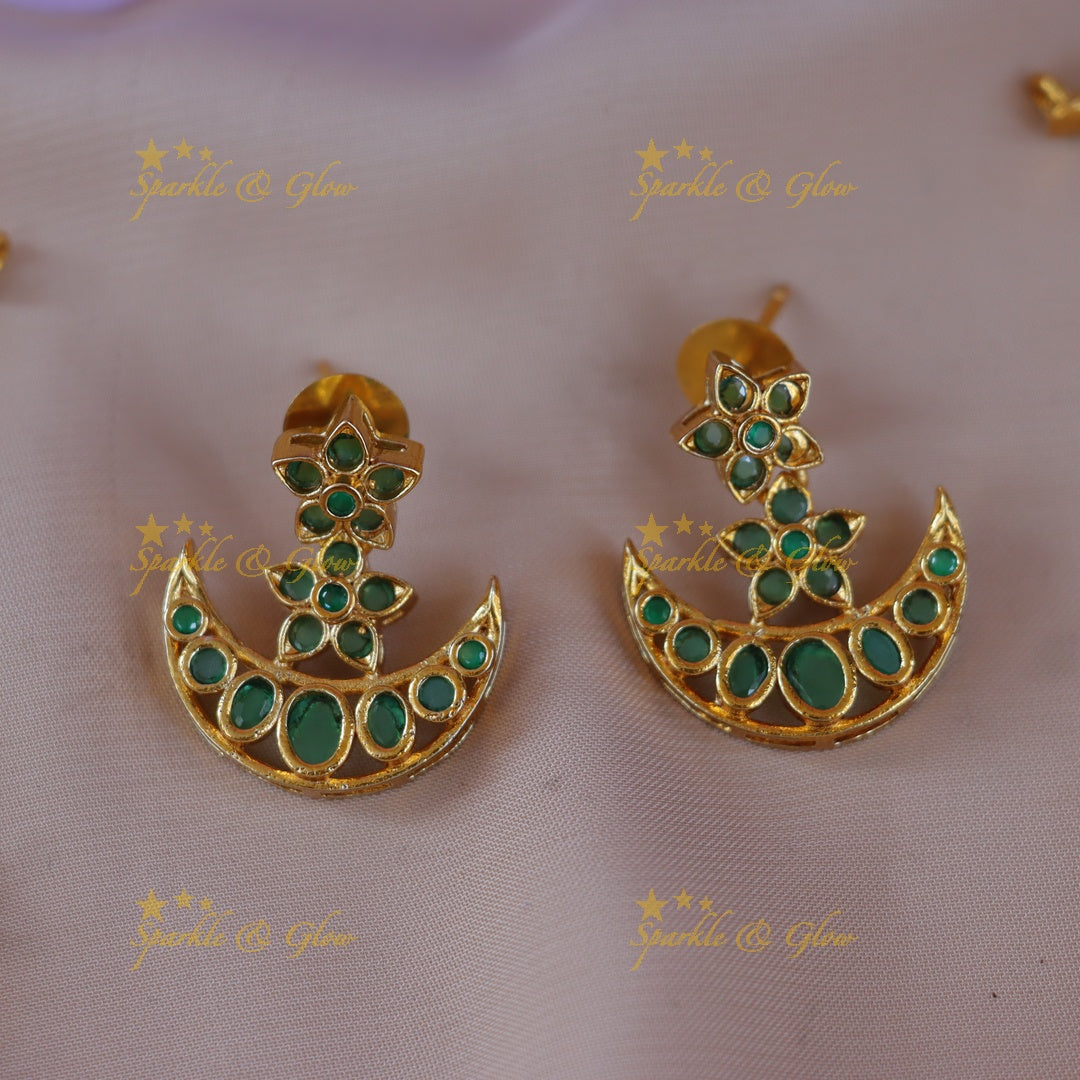 Exquisite Floral Moon Jewellery Set - Premium Design