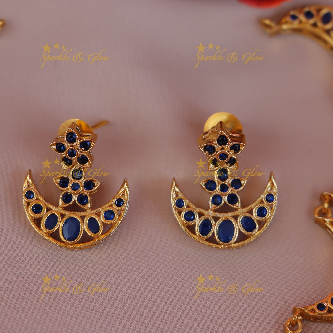 Exquisite Floral Moon Jewellery Set - Premium Design
