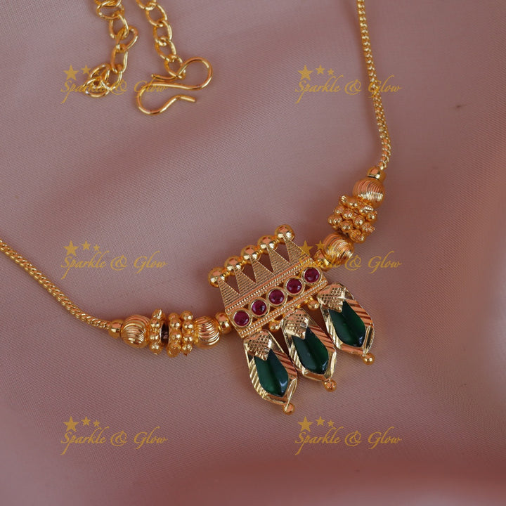 Exquisite Gold-Plated Festive Necklace for Celebrations