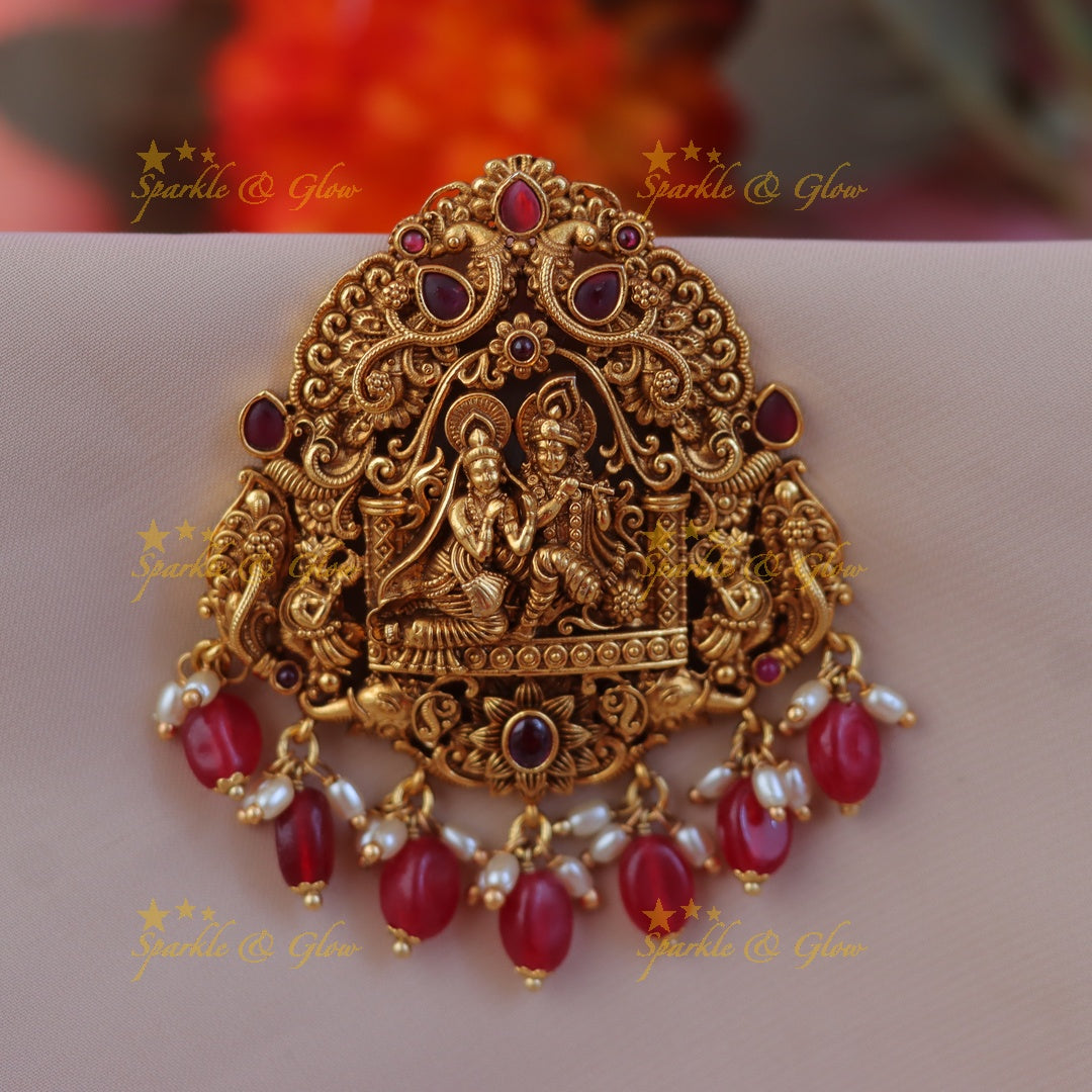 Exquisite Raadha Krishna Hair Accessory | Premium Design