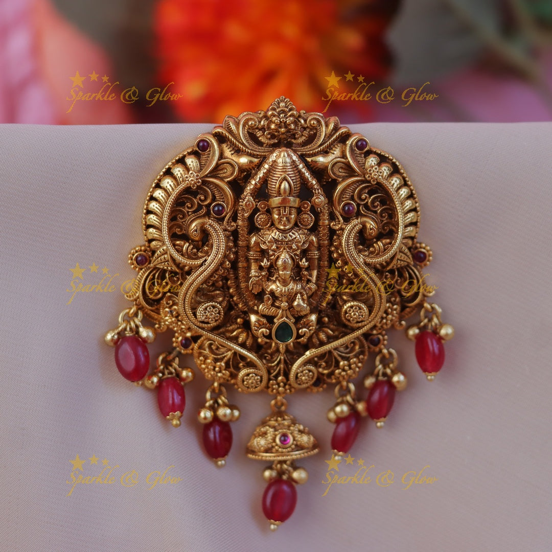 Venkateshwara Peacock Jadabilla - Majestic Hair Ornament