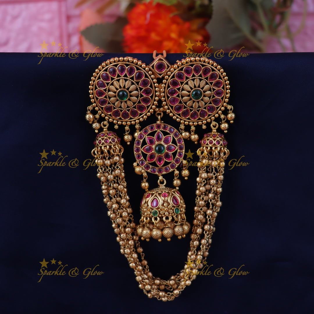 Exquisite Gold Bead Jadabilla for Festive Elegance