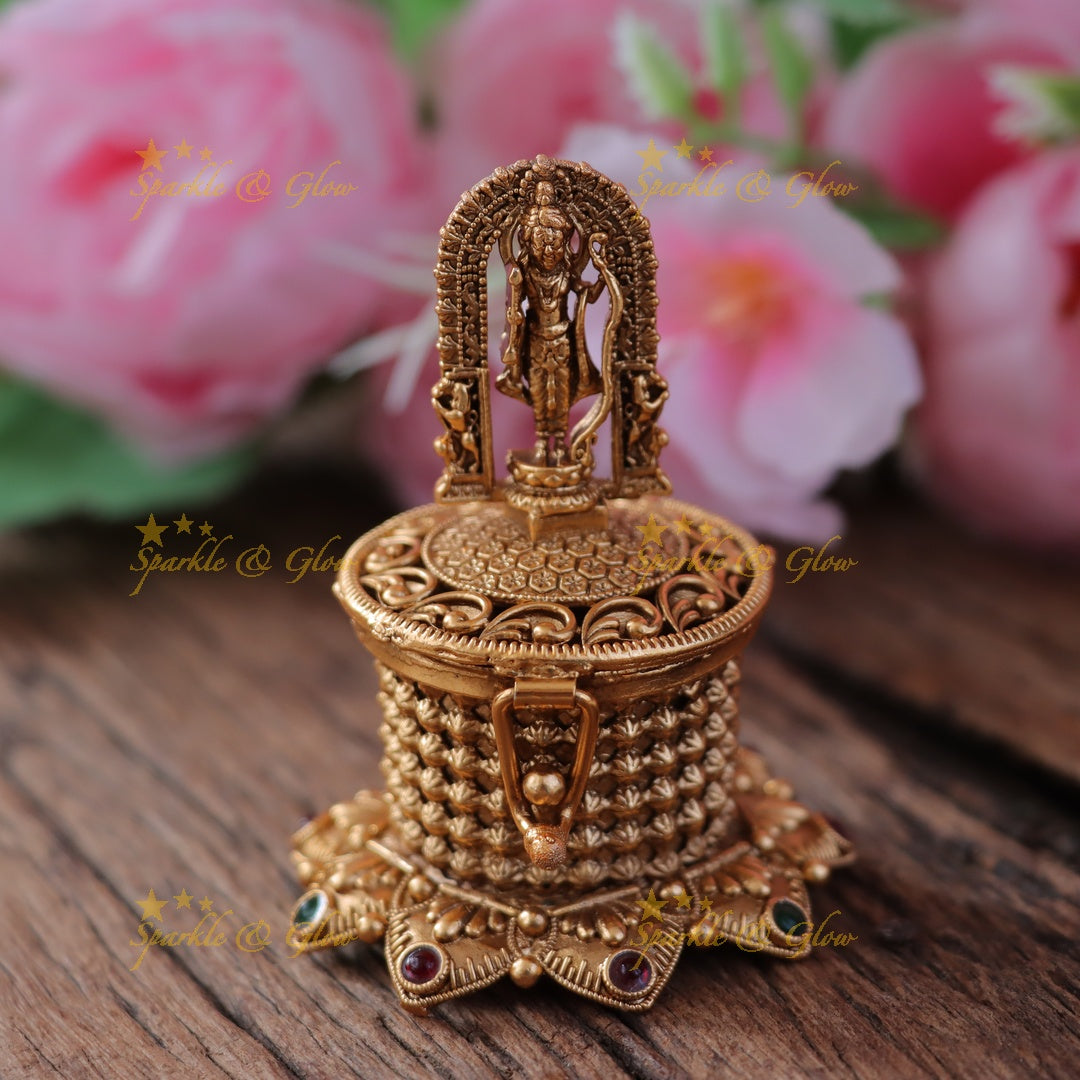 Elegant Festive Kumkum Box for Traditional Celebrations