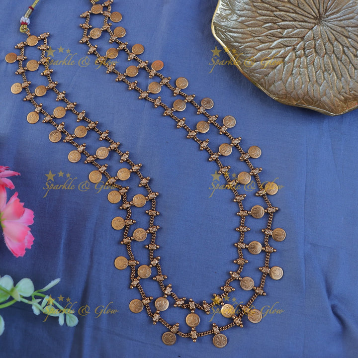 Exquisite Gold Lakshmi Necklace - Timeless Elegance