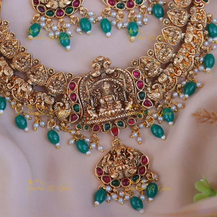 Exquisite Lakshmi Temple Necklace - A Rich Tradition