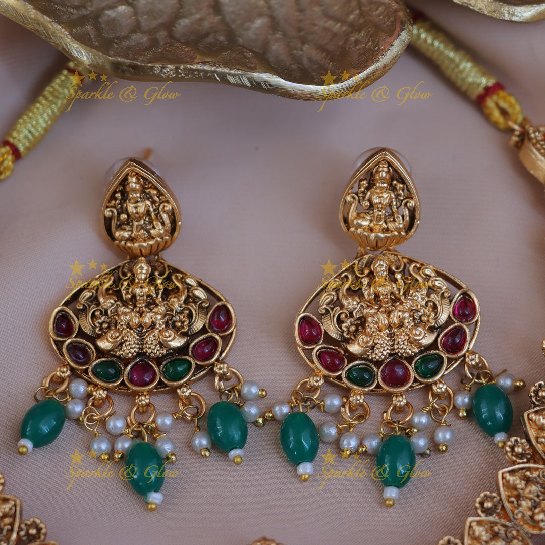 Exquisite Lakshmi Temple Necklace - A Rich Tradition