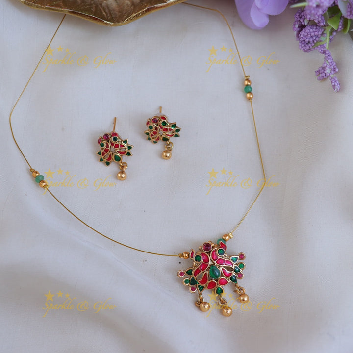 Jadau Invisible Necklace – Festive Elegance Redefined