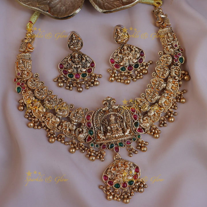 Exquisite Lakshmi Temple Necklace - A Rich Tradition