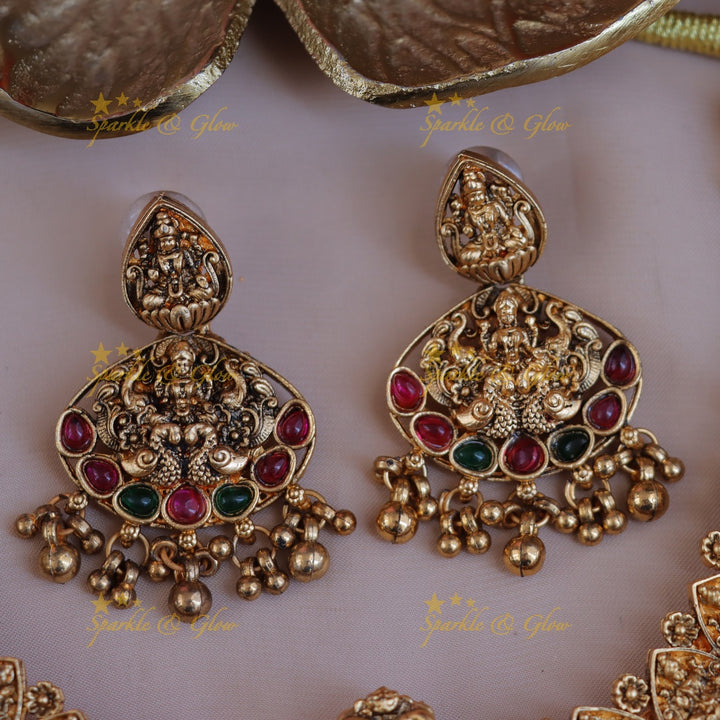 Exquisite Lakshmi Temple Necklace - A Rich Tradition
