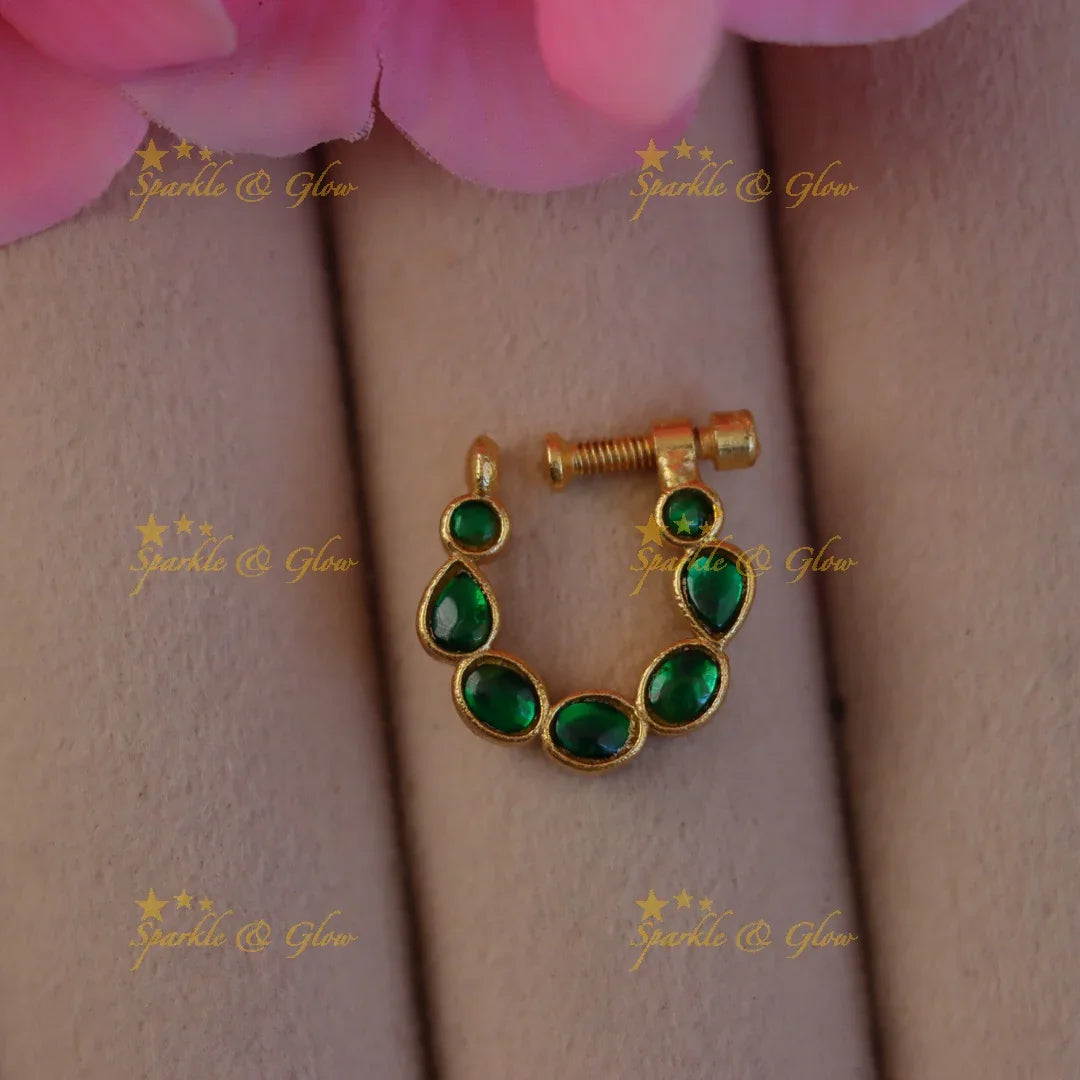 Exquisite Jadau Nosepin for Festive Celebrations – Sparkle and Glow