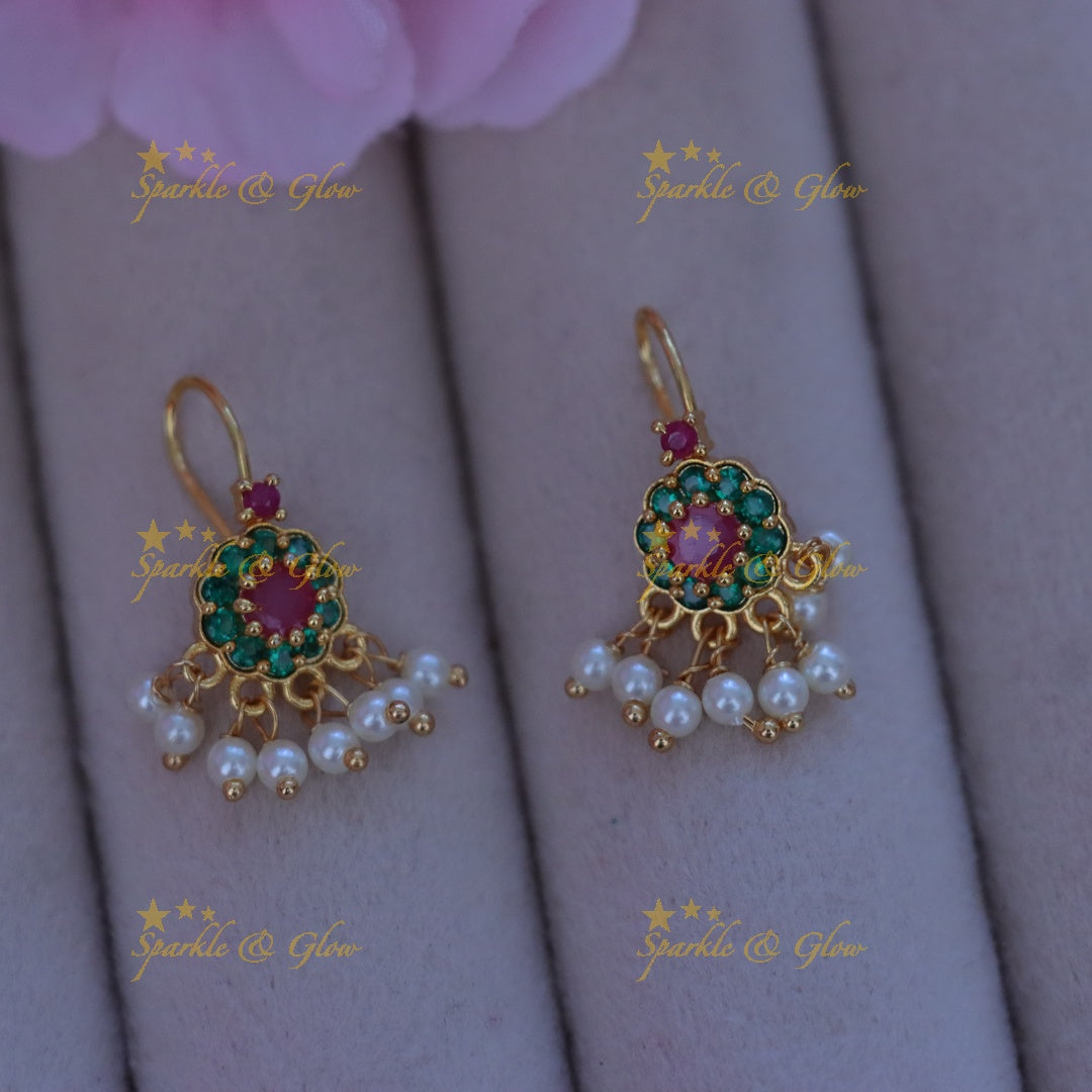 Elegant Pearl Bugadi Earrings for Festive Glamour