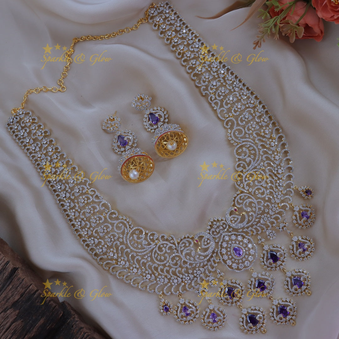 Elegant Gold-Plated Necklace - Majestic Wedding Design