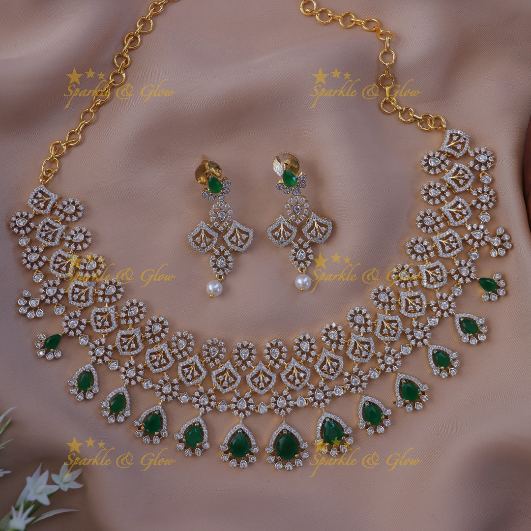 Stunning Festive Gold Necklace Set for Memorable Celebrations
