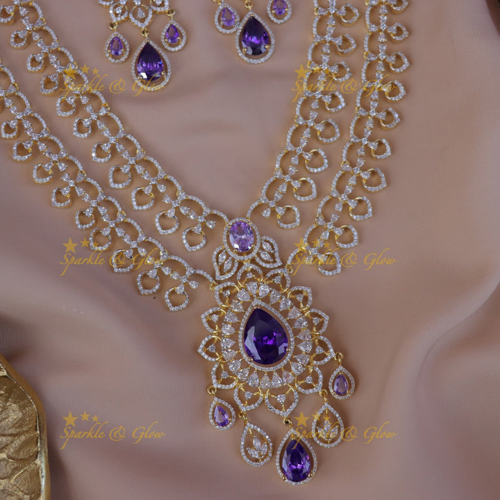 Elegant Gold-Plated Festive Necklace & Earrings Set