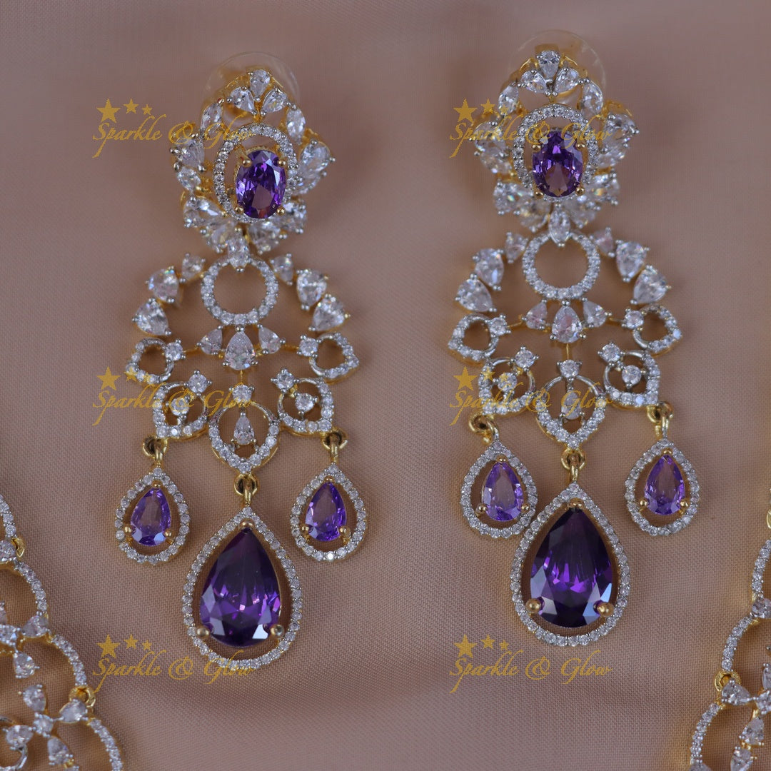 Elegant Gold-Plated Festive Necklace & Earrings Set