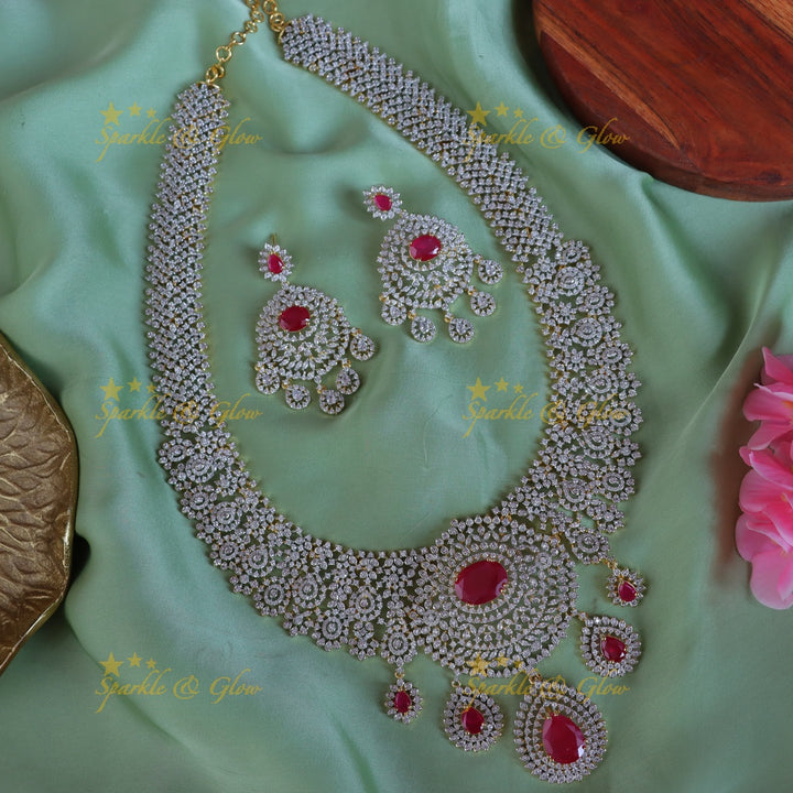 Exquisite Gold-Plated Bridal Necklace Set for Elegance