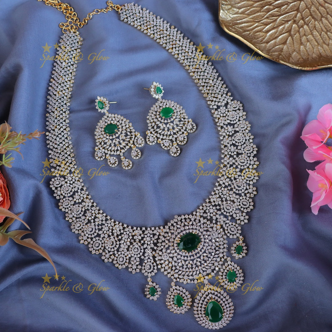 Exquisite Gold-Plated Bridal Necklace Set for Elegance