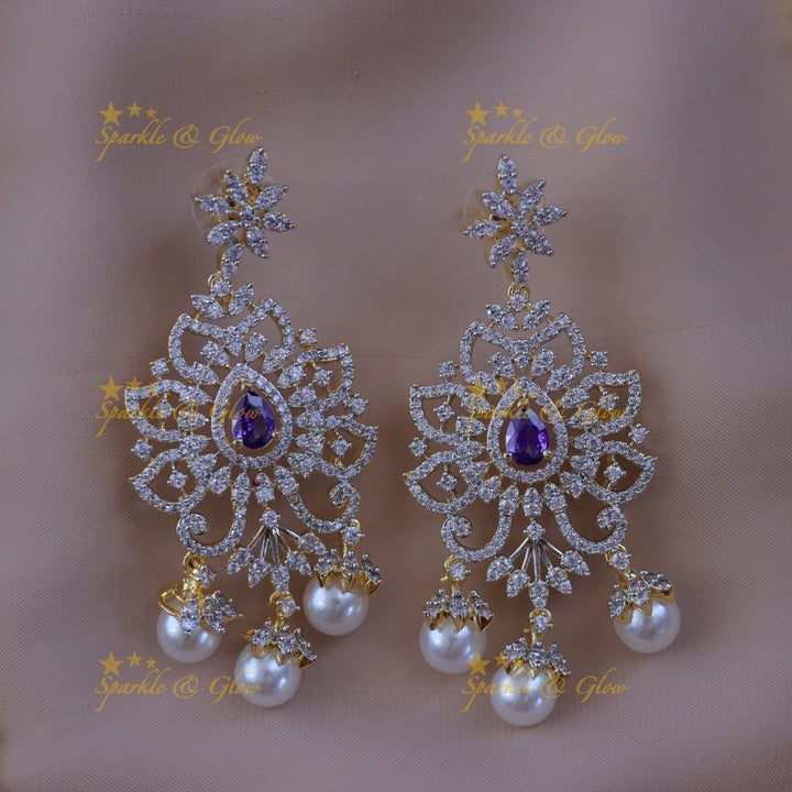 Luxurious Floral Pearl Necklace Set for Weddings