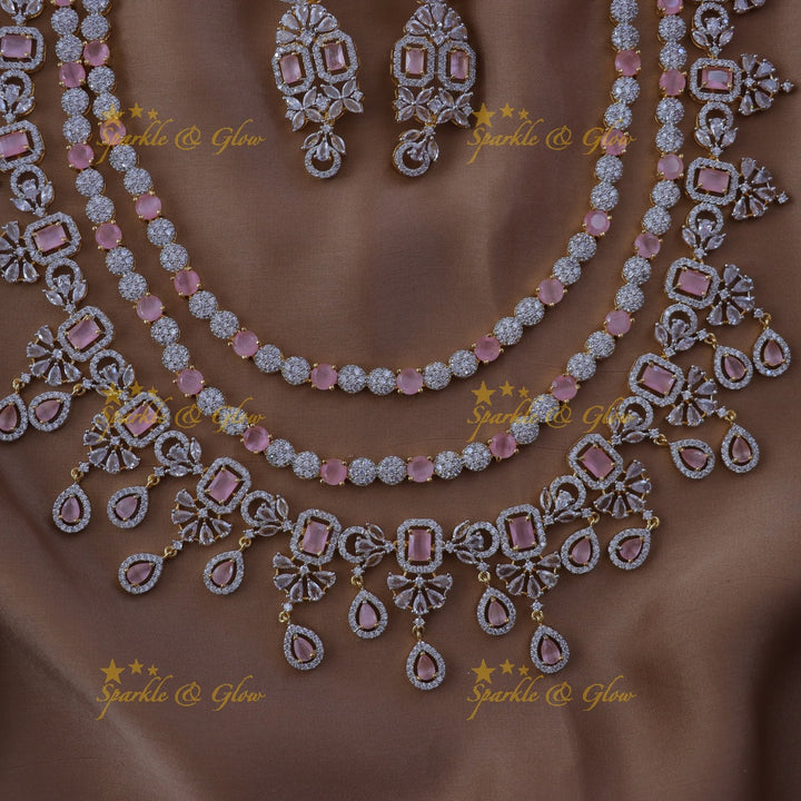 Elegant Layered Floral Necklace for Festive Occasions