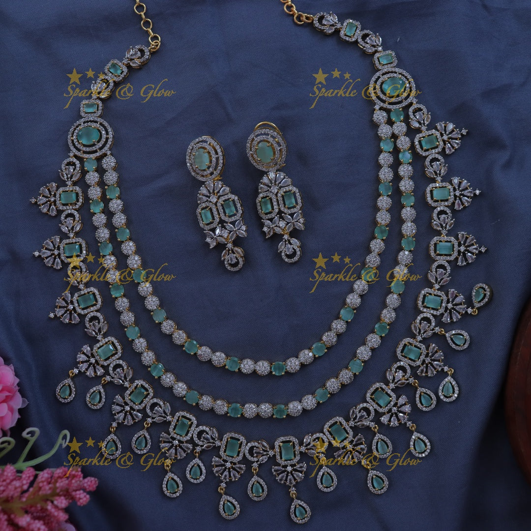 Elegant Layered Floral Necklace for Festive Occasions