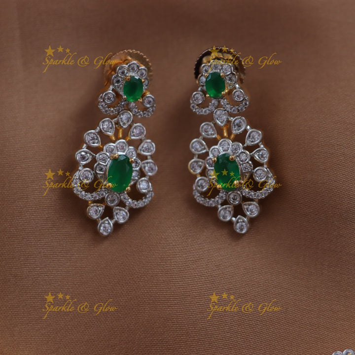 Exquisite Gold Necklace with Purple Stones