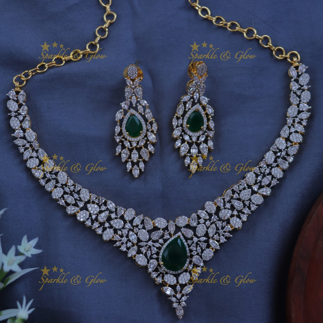 Stunning Gold Polish Necklace Set for Wedding Glam