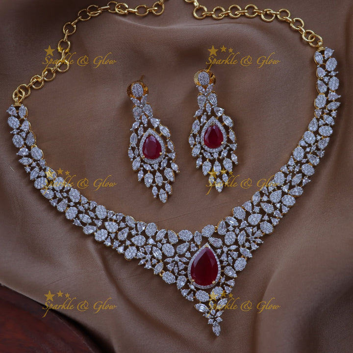 Stunning Gold Polish Necklace Set for Wedding Glam