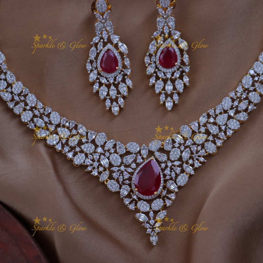 Stunning Gold Polish Necklace Set for Wedding Glam